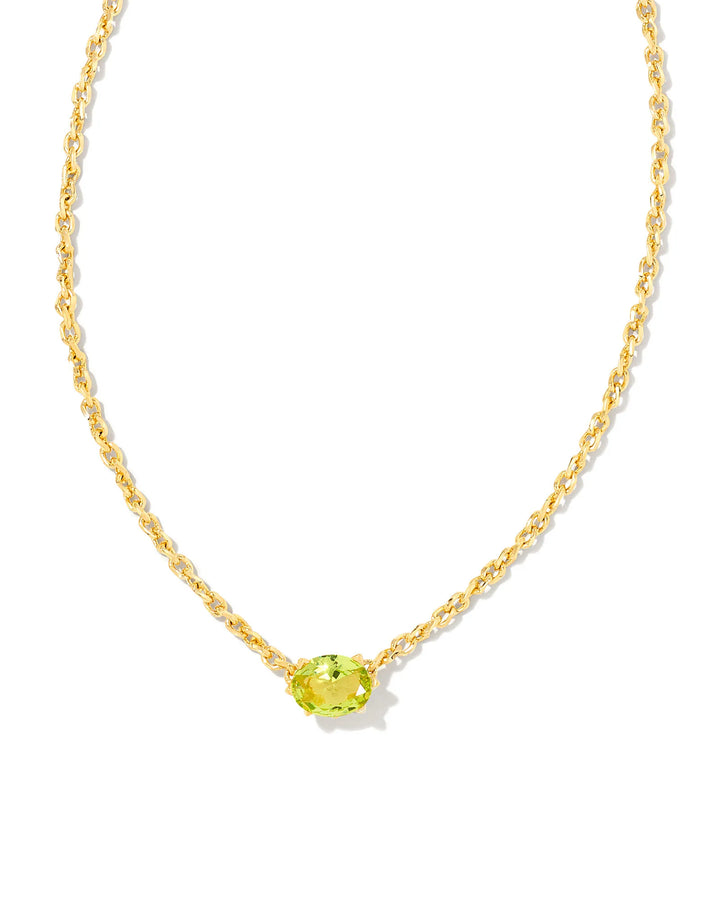 Cailin Pendant Gold Peridot Crystal