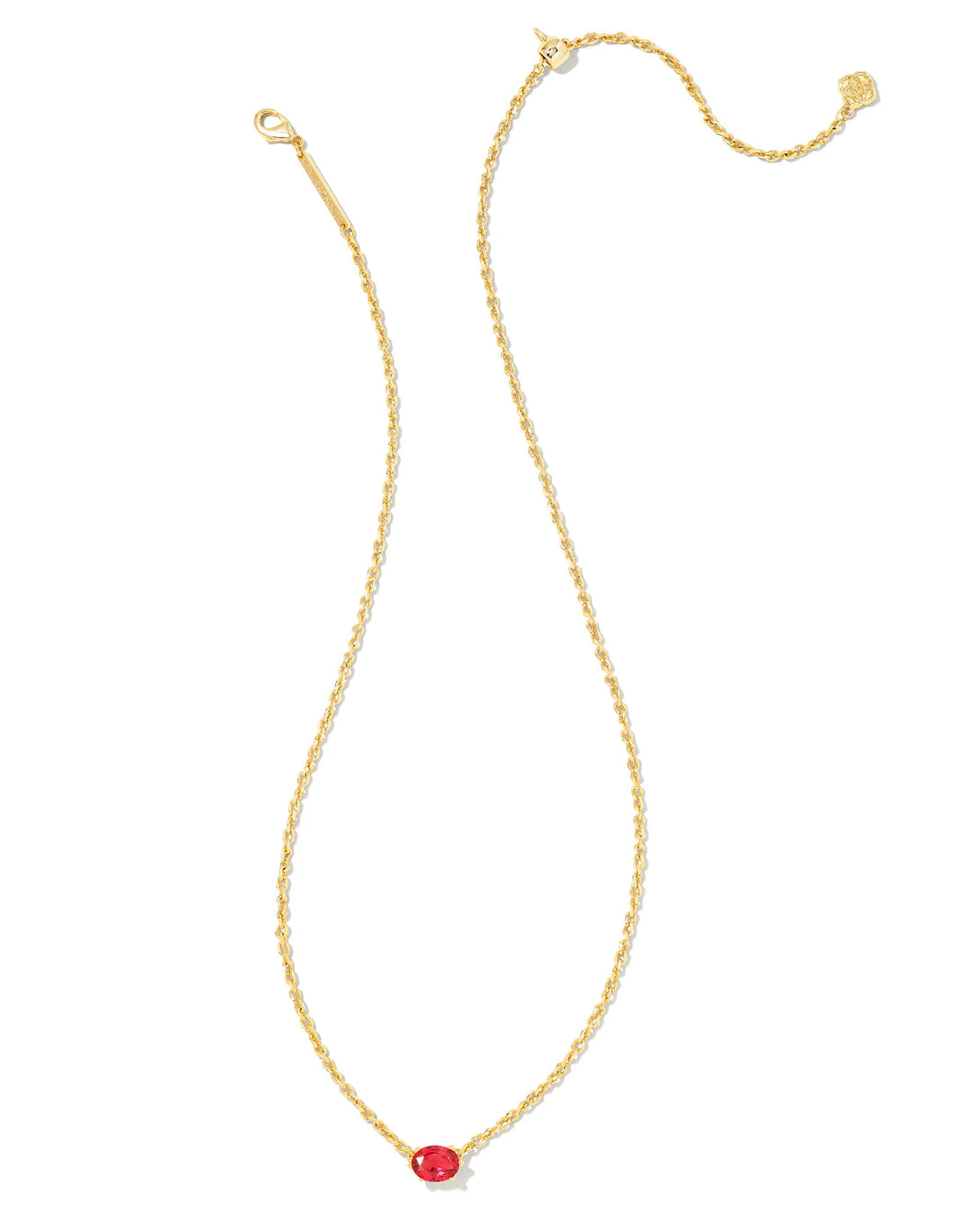 Cailin Pendant Gold Red Crystal