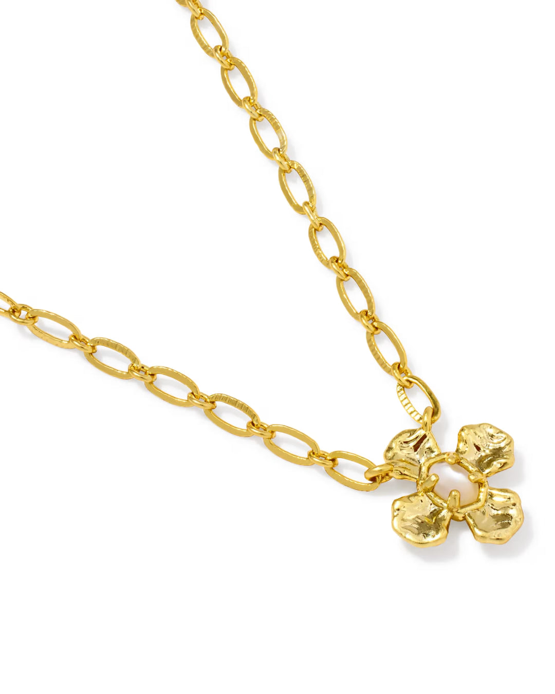 Leanne Short Pendant Gold MOP