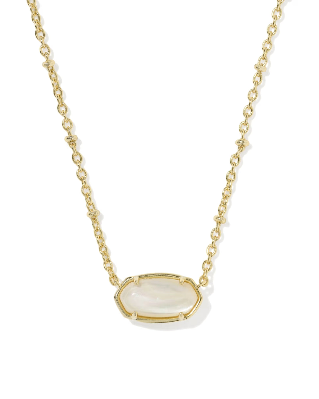 Tiger Stripe Elisa Necklace Gold MOP