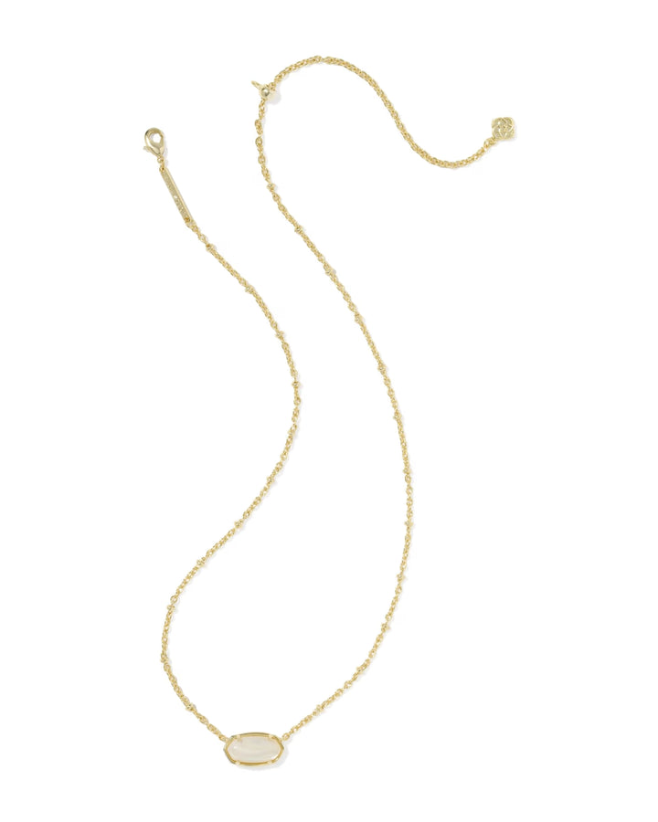 Tiger Stripe Elisa Necklace Gold MOP