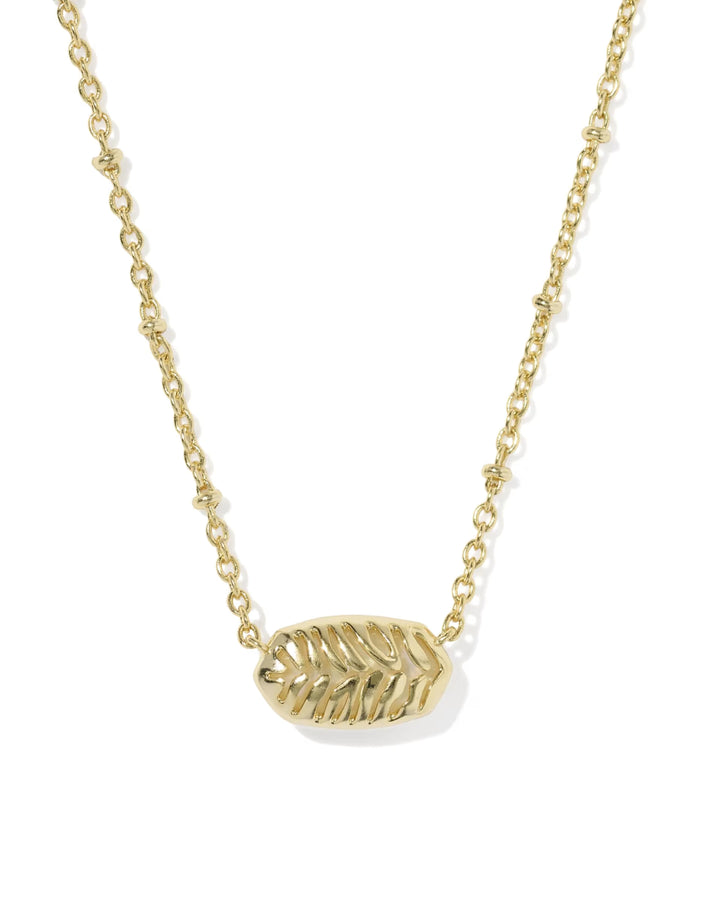 Tiger Stripe Elisa Necklace Gold MOP