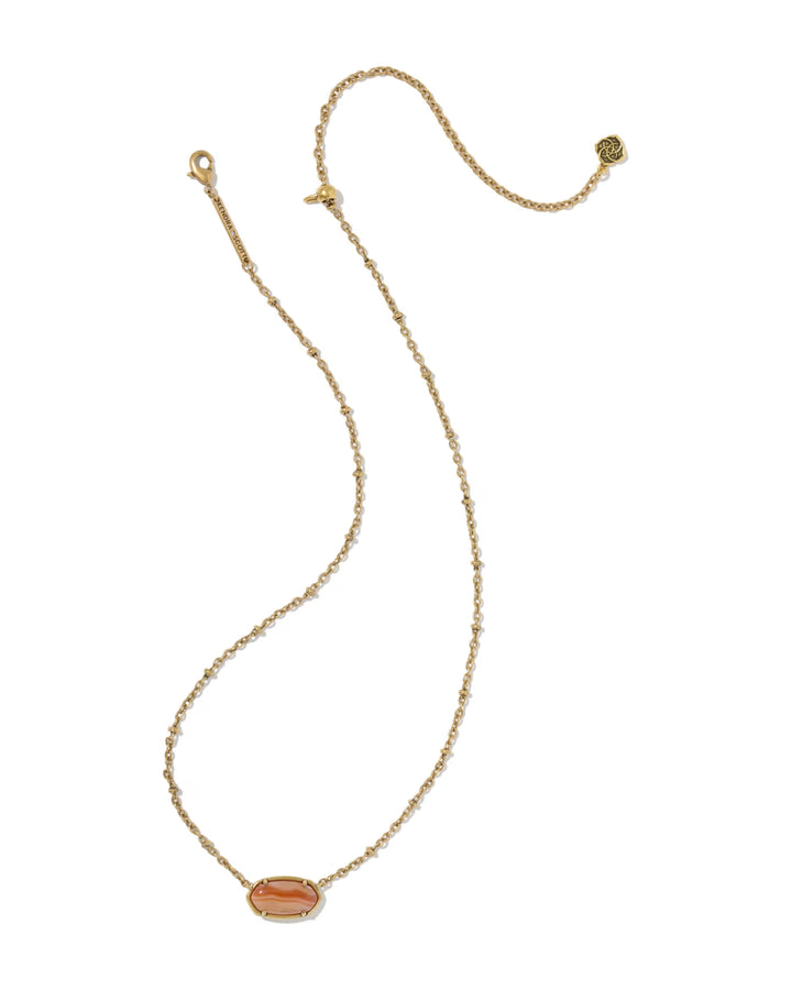 Tiger Stripe Elisa Necklace Gold Orange