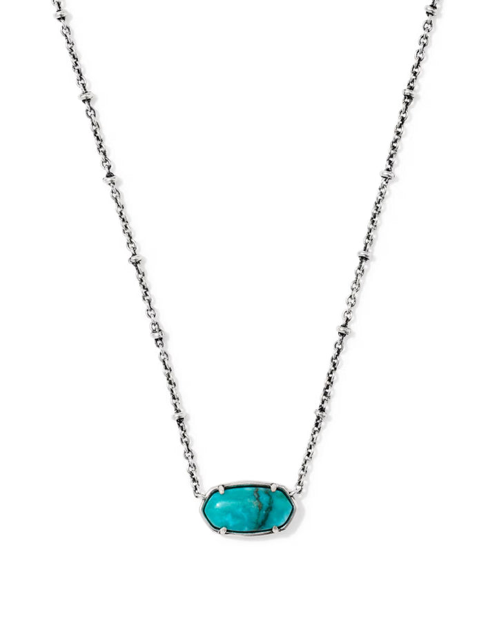 Tiger Stripe Elisa Necklace Vintage Silver Blue