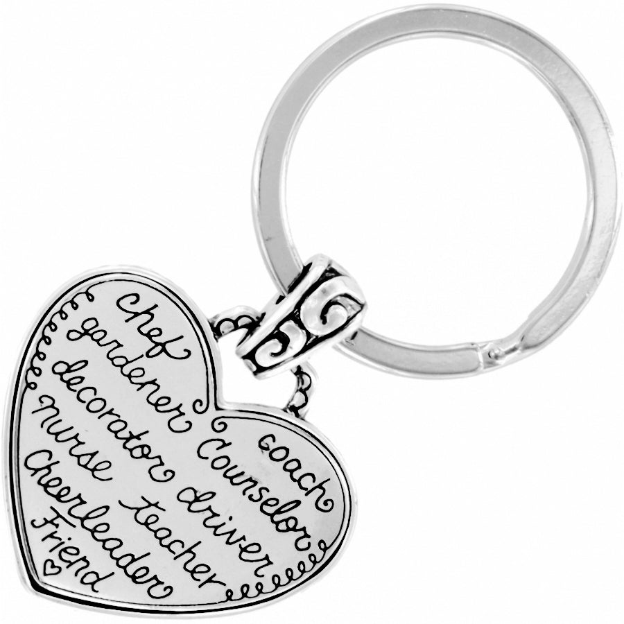 Sil/Stn Mom Key Fob