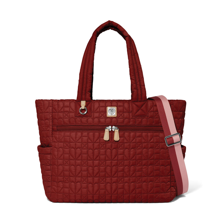 Amara Large Tote Heartbeat Garnet