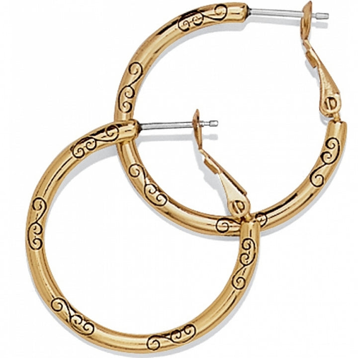 Gld Sml Hoop Charm Earrings