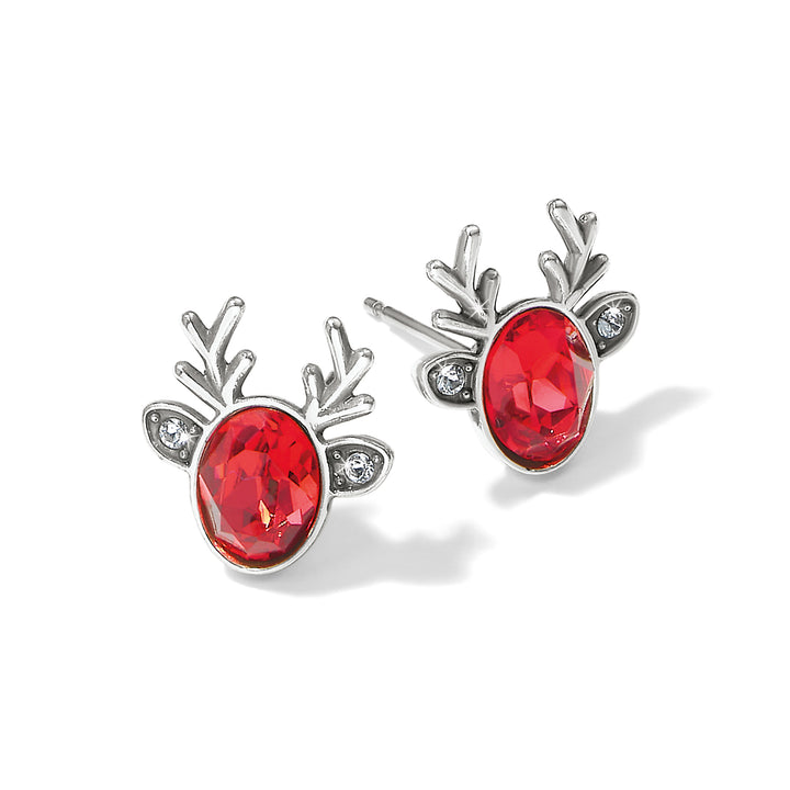 Reindeer Glitz Red Mini Post