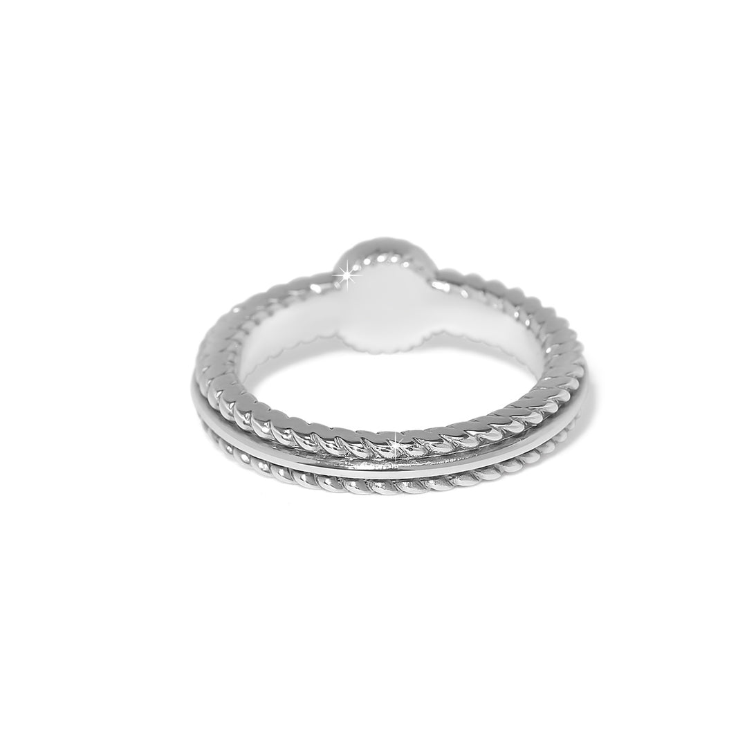 Illumina Celeste Dome Ring Silver