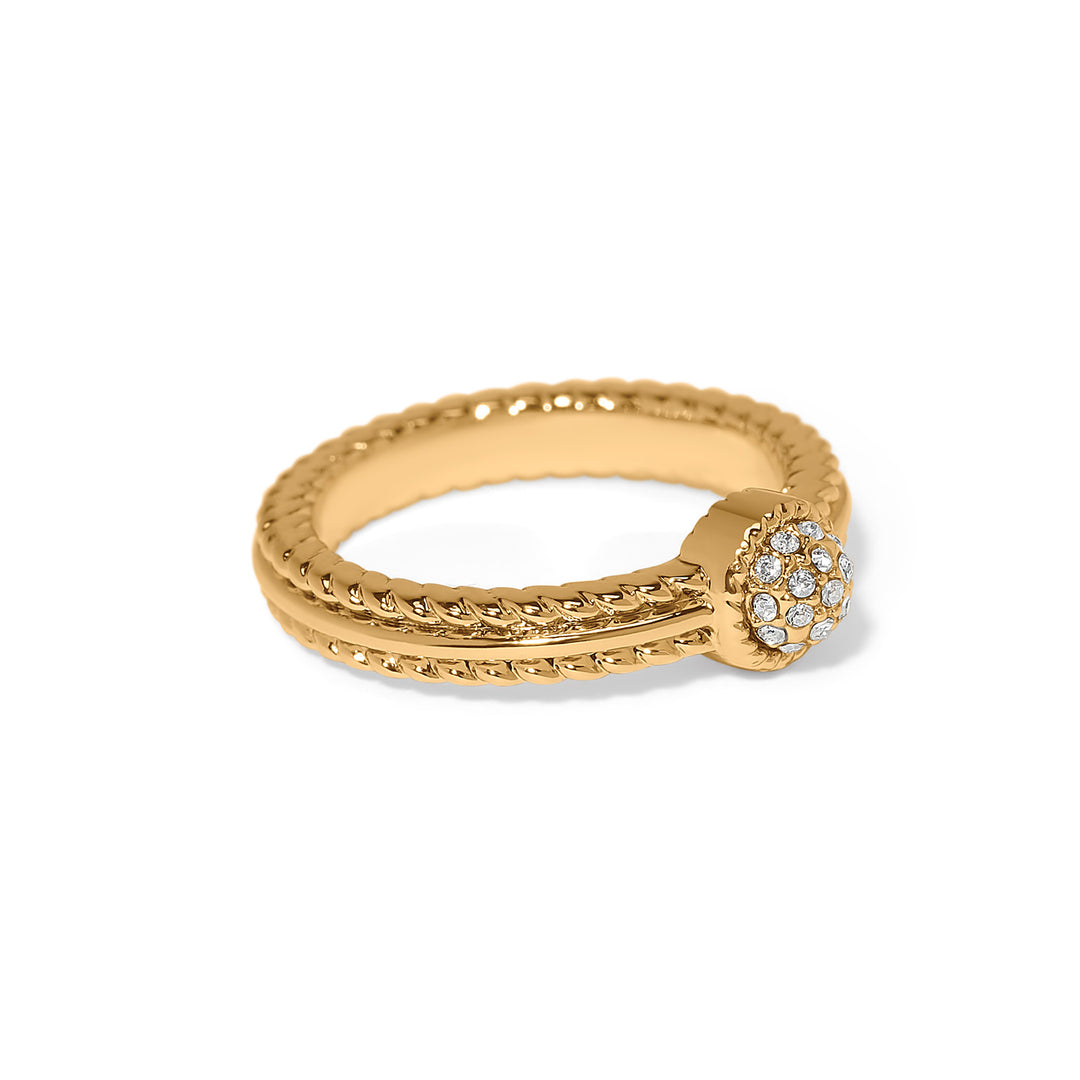Illumina Celeste Dome Ring Gold