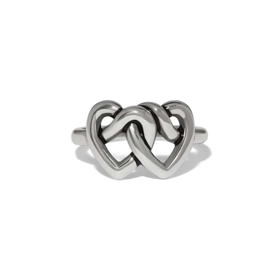 Interlok Linked Hearts Ring