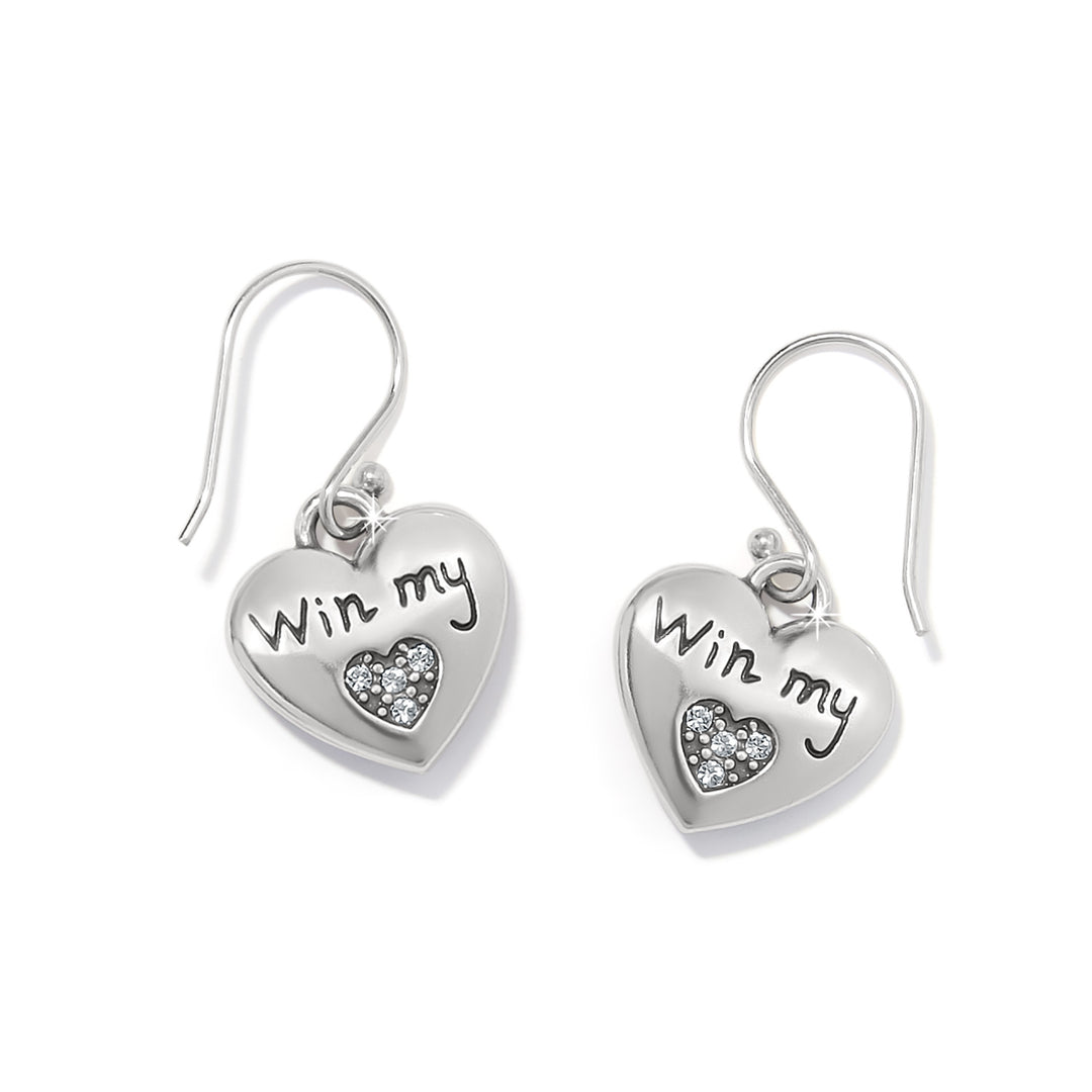 One Heart Color Reversible Earrings