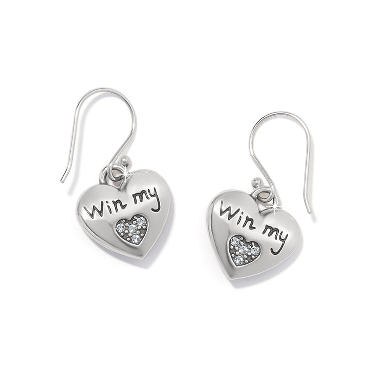 One Heart Color Reversible Earrings