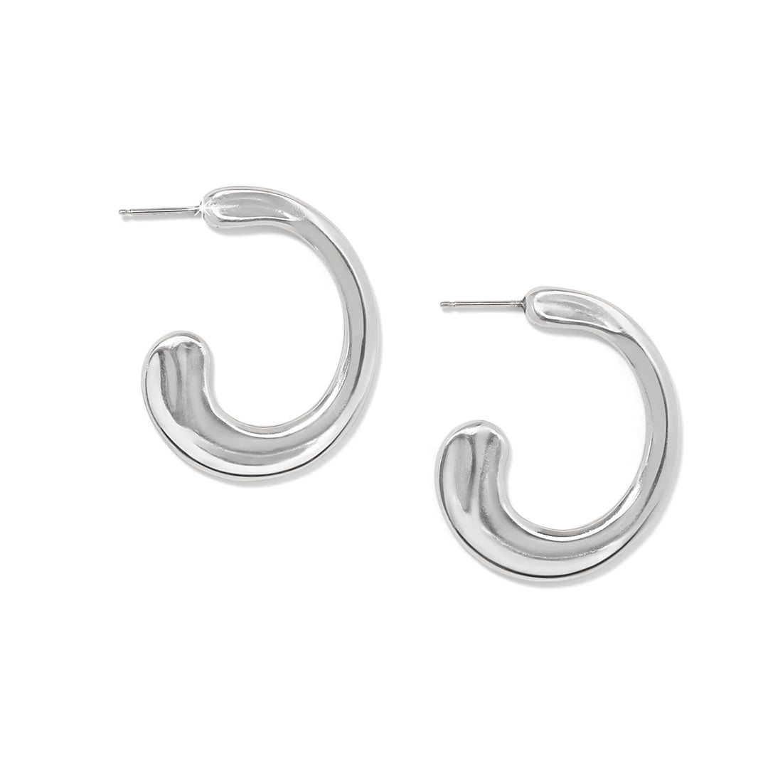 Cascade Silver Hoop