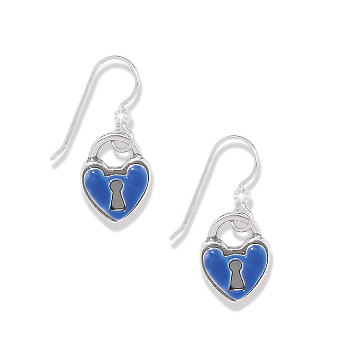 One Heart Padlock French Wire