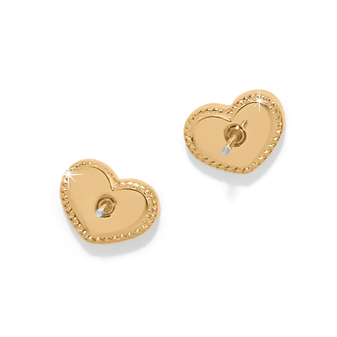 Illumina Celeste Heart Gold Post
