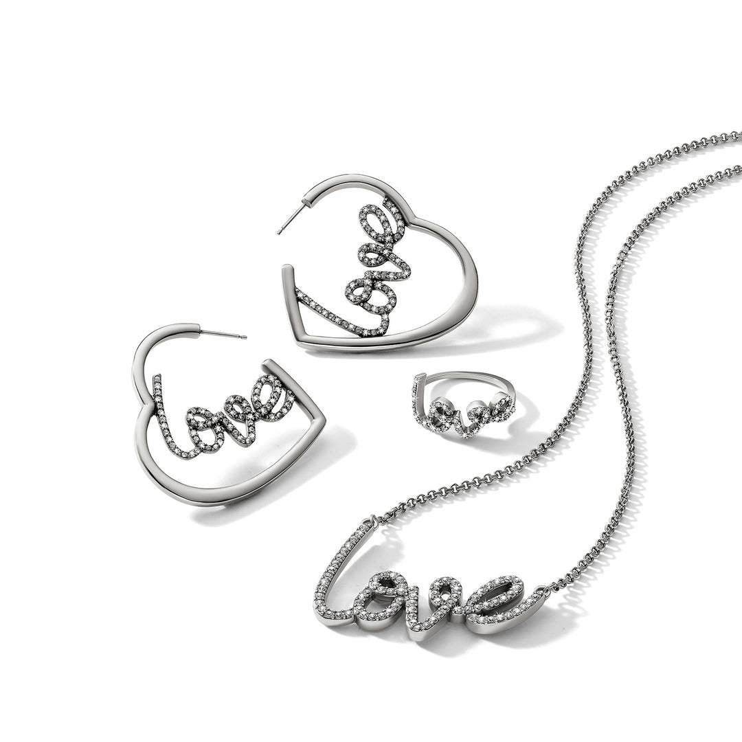 Love Script Sparkle Hoop