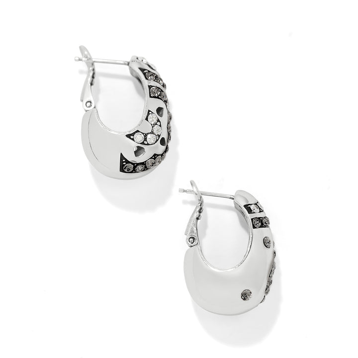 Flora Silver Hoop