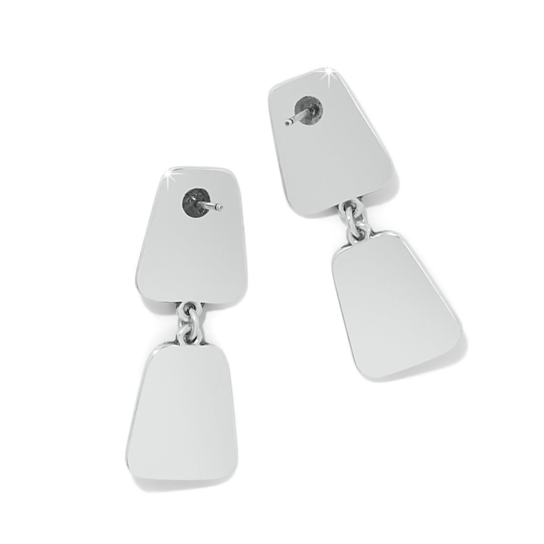Pretty Tough Geo Post Drop Earrings