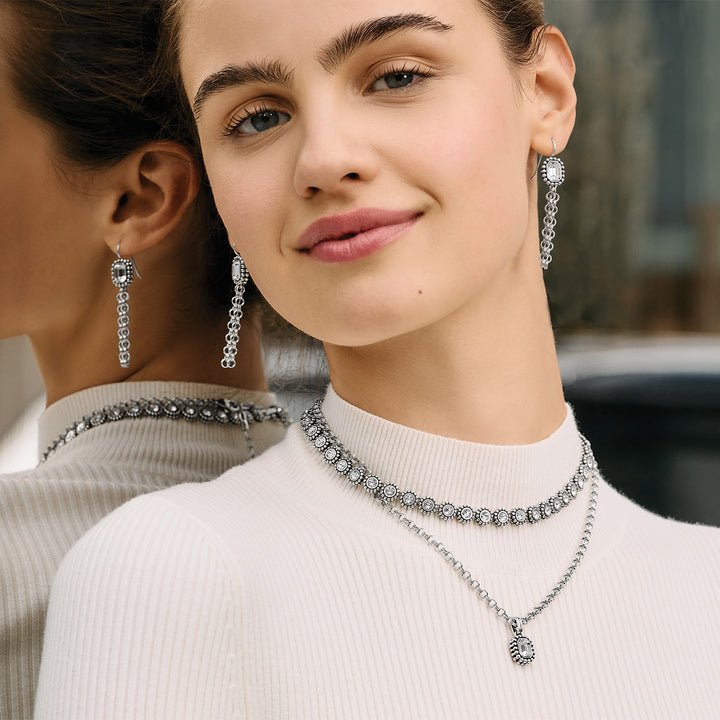 Twinkle Luxe Tassel French Wire Earrings