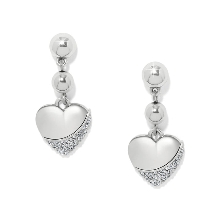 Meridian Petite Heart Wave Post Earrings