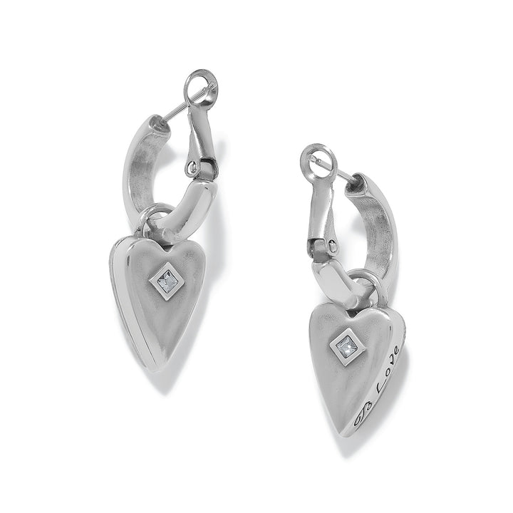 Love Messages B Love Reversible Hoop Earrings