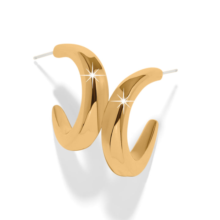 Cascade Rio Hoop Earrings Gold