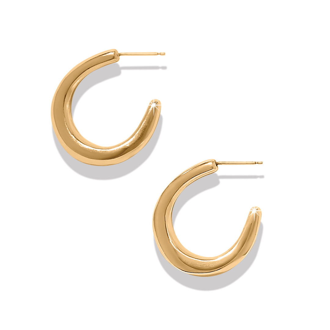 Cascade Rio Hoop Earrings Gold