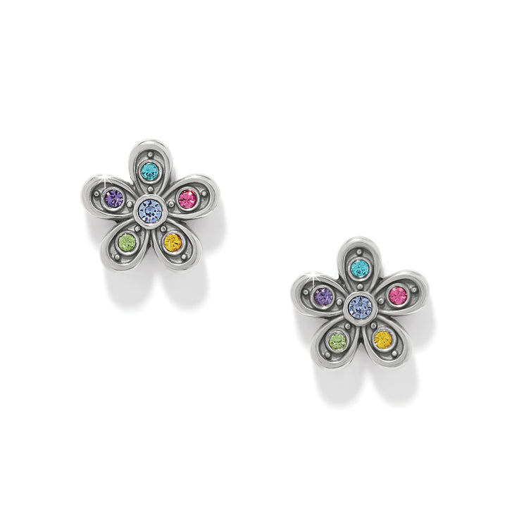 Enchanting Gem Flower Earrings