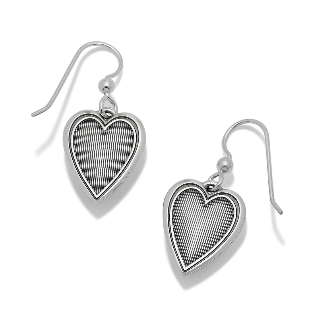 Colormix Heart Blues French Wire Earrings