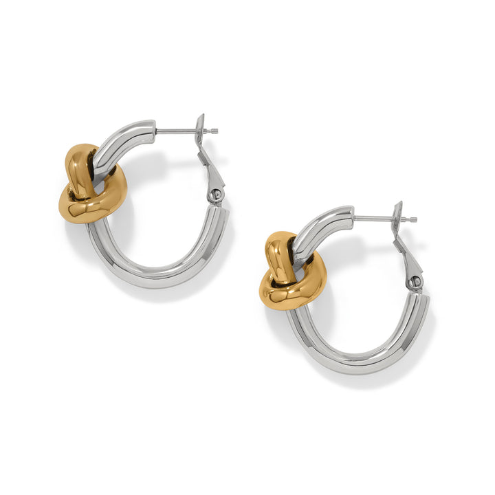 Interlok Single Knot Hoop Earrings