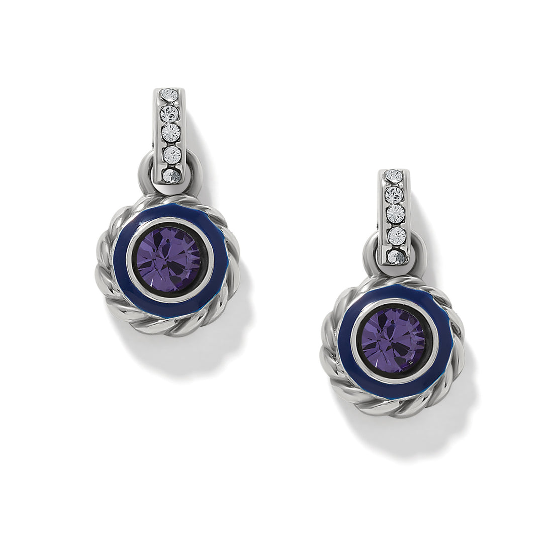 Halo Gemma Petite Round Post Drop Earrings