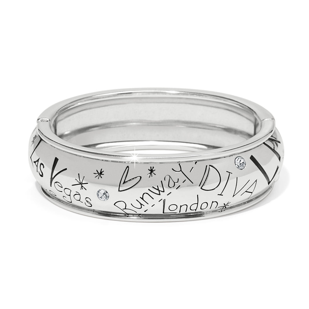Fashionista Hinged Bangle