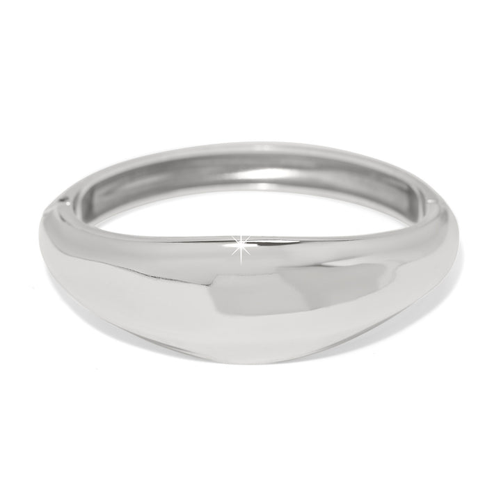 Cascade Lumina Hinged Bangle Silver