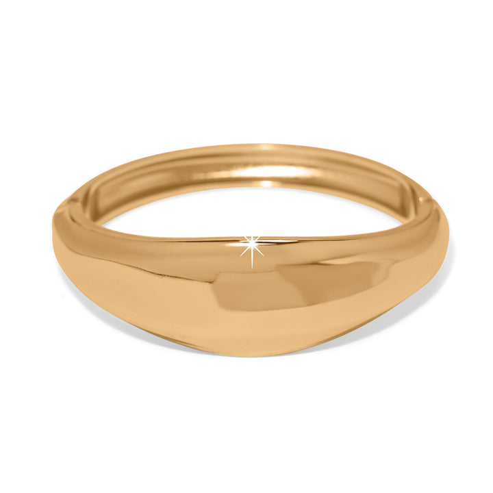 Cascade Lumina Hinged Bangle Gold