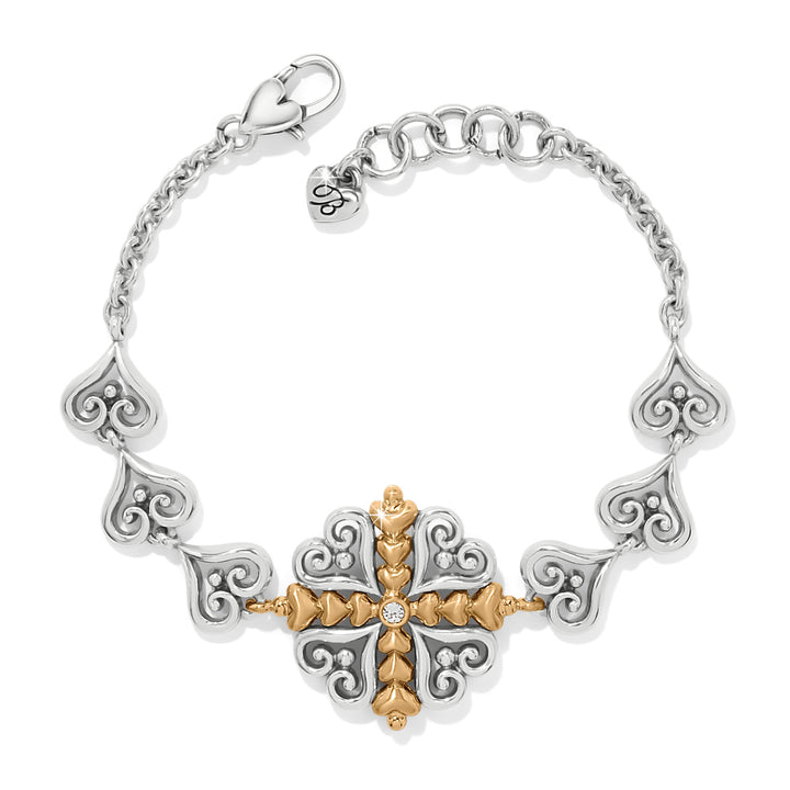 Alcazar Heart Two Tone Bracelet
