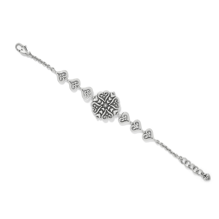 Alcazar Heart Two Tone Bracelet