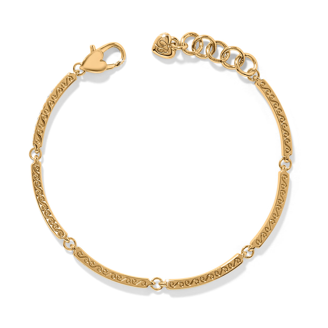 Meridian Geo Bar Bracelet Gold