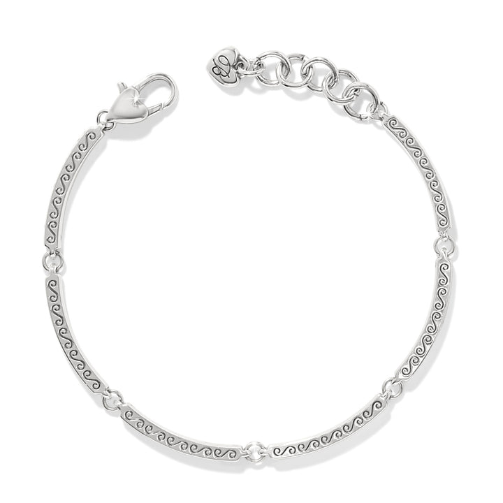 Meridian Geo Bar Bracelet Silver