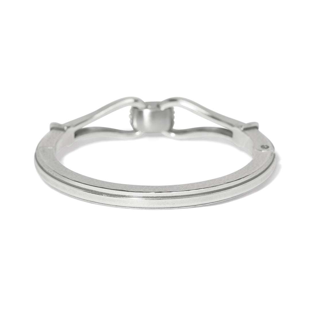 Meridian Classic Hinged Bangle Silver