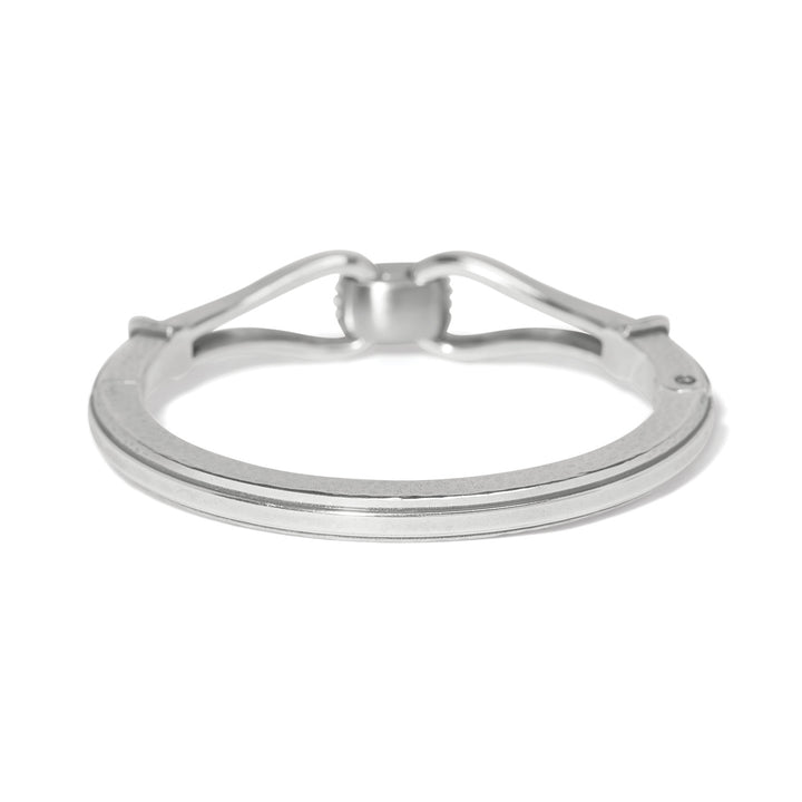 Meridian Classic Hinged Bangle Silver