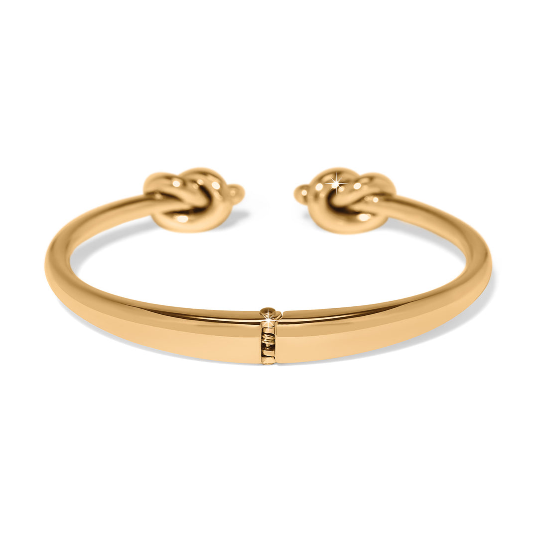 Interlok Single Knot Open Hinge Bangle Gold