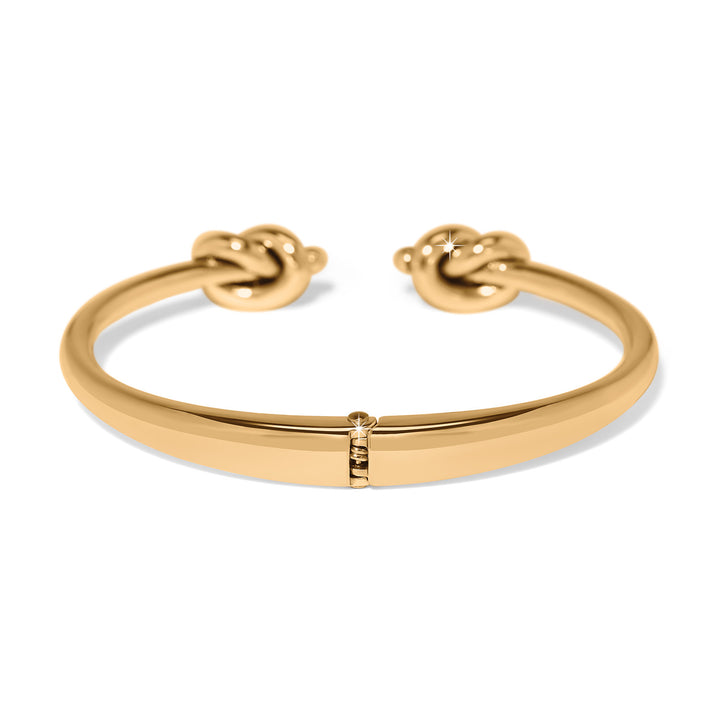 Interlok Single Knot Open Hinge Bangle Gold