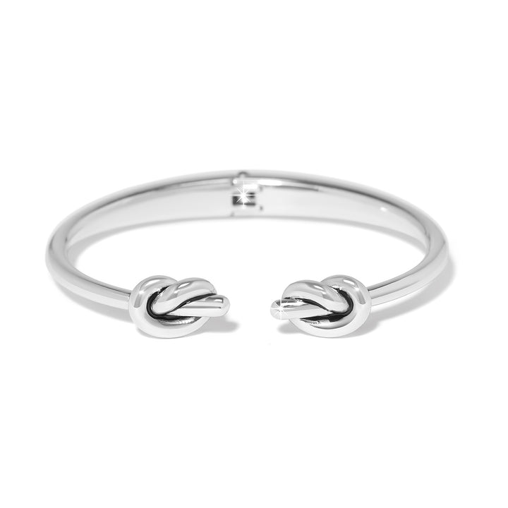 Interlok Single Knot Open Hinge Bangle Silver