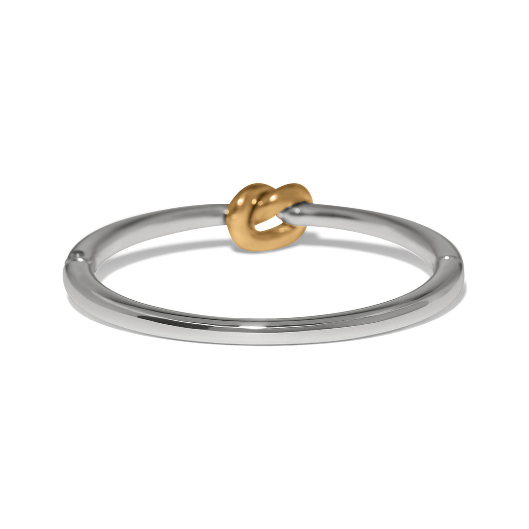 Interlok Single Knot Hinged Bangle Two Tone