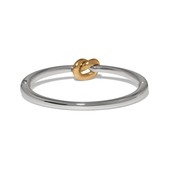 Interlok Single Knot Hinged Bangle Two Tone