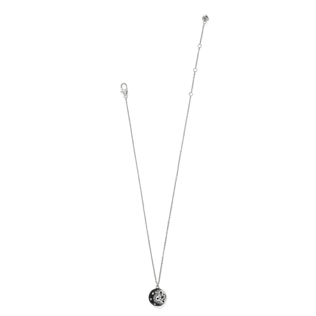 Flora Flower Black Necklace