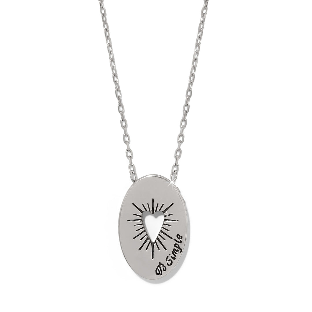 Love Message B Simple Necklace