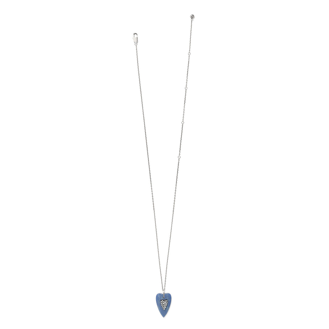 Love Messages B You Blue Quartz Necklace