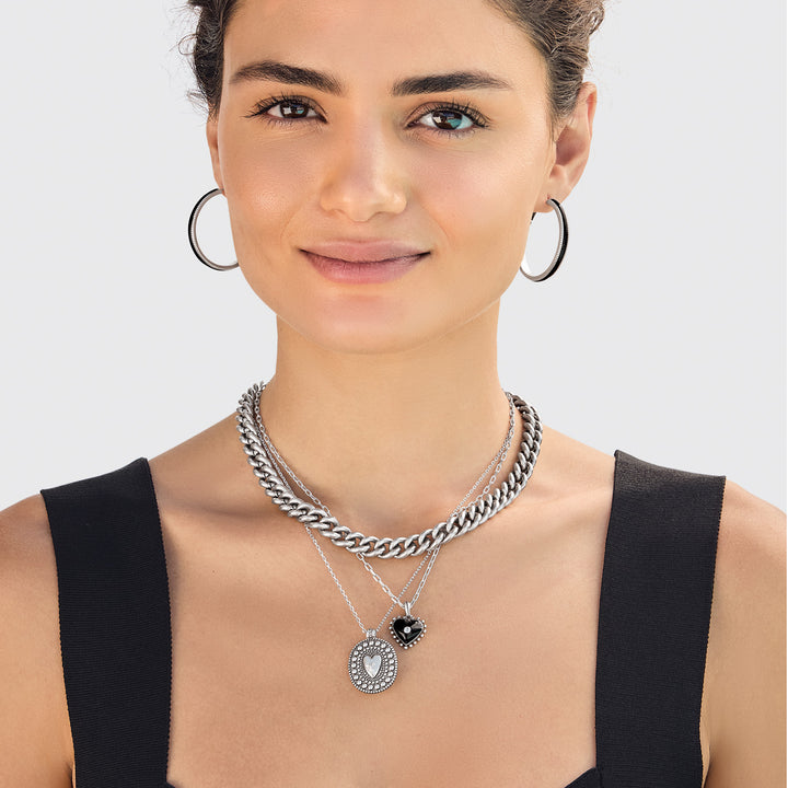 Pretty Tough Amour Heart Necklace